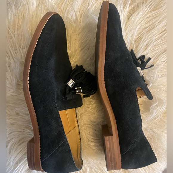 Franco Sarto black Suede Loafers - Picture 4 of 7